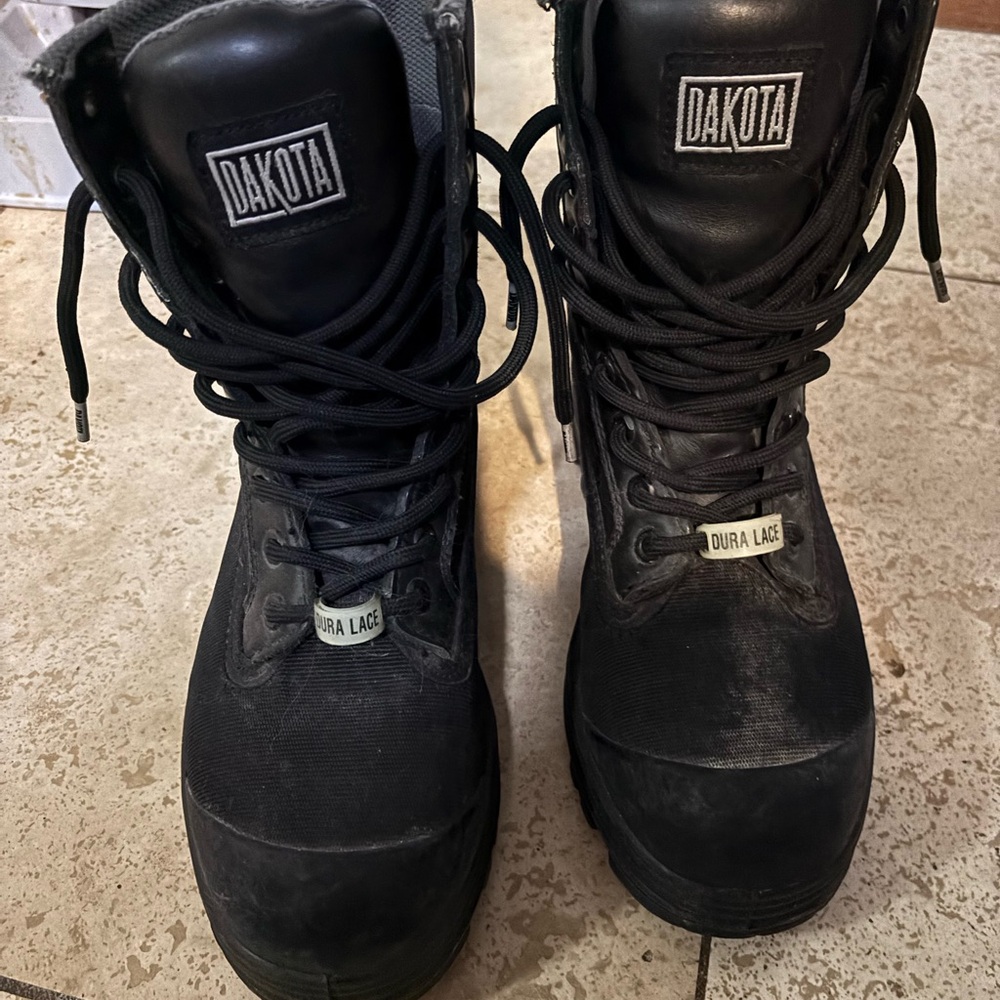 Black Men's Work Boots Dakota